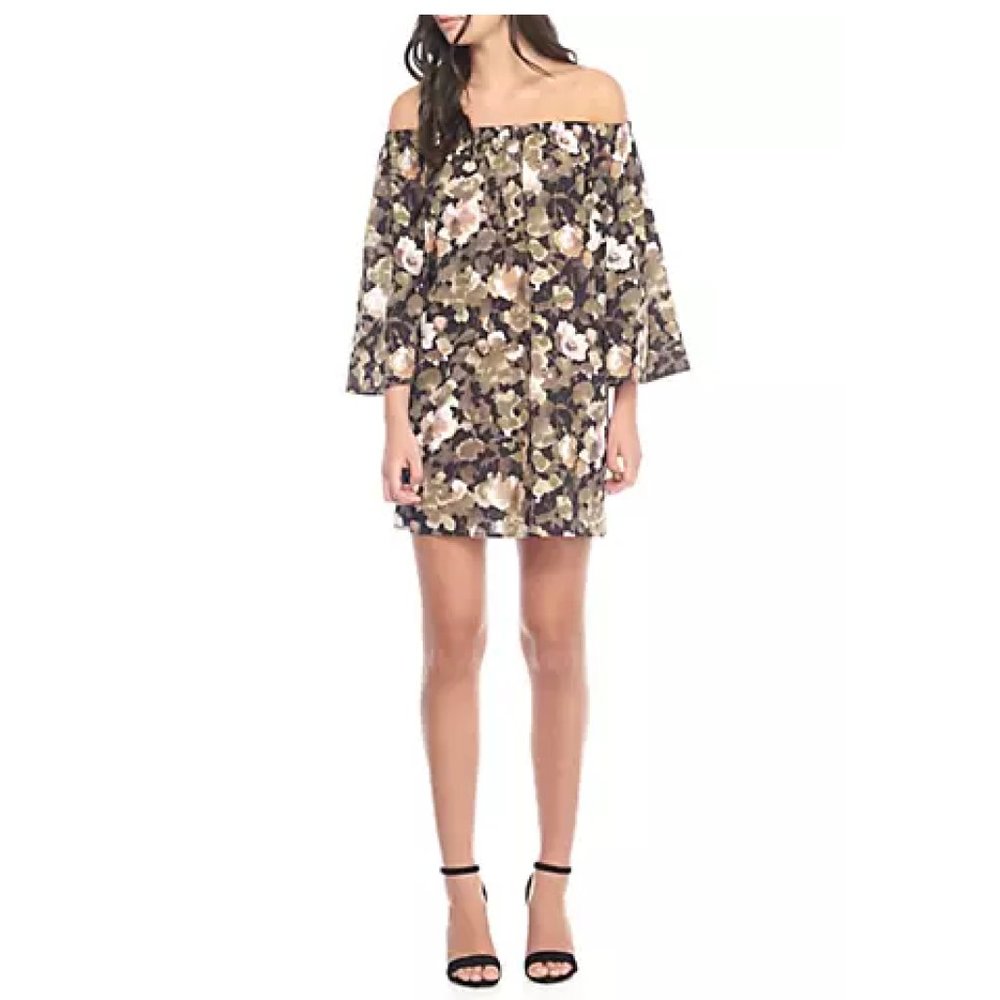 French Connection Off the Shoulder Floral Dress